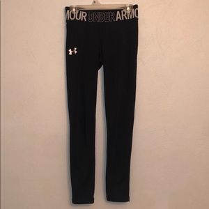 under armor black leggings athletic material